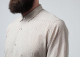 Patterned Button Up in Beige